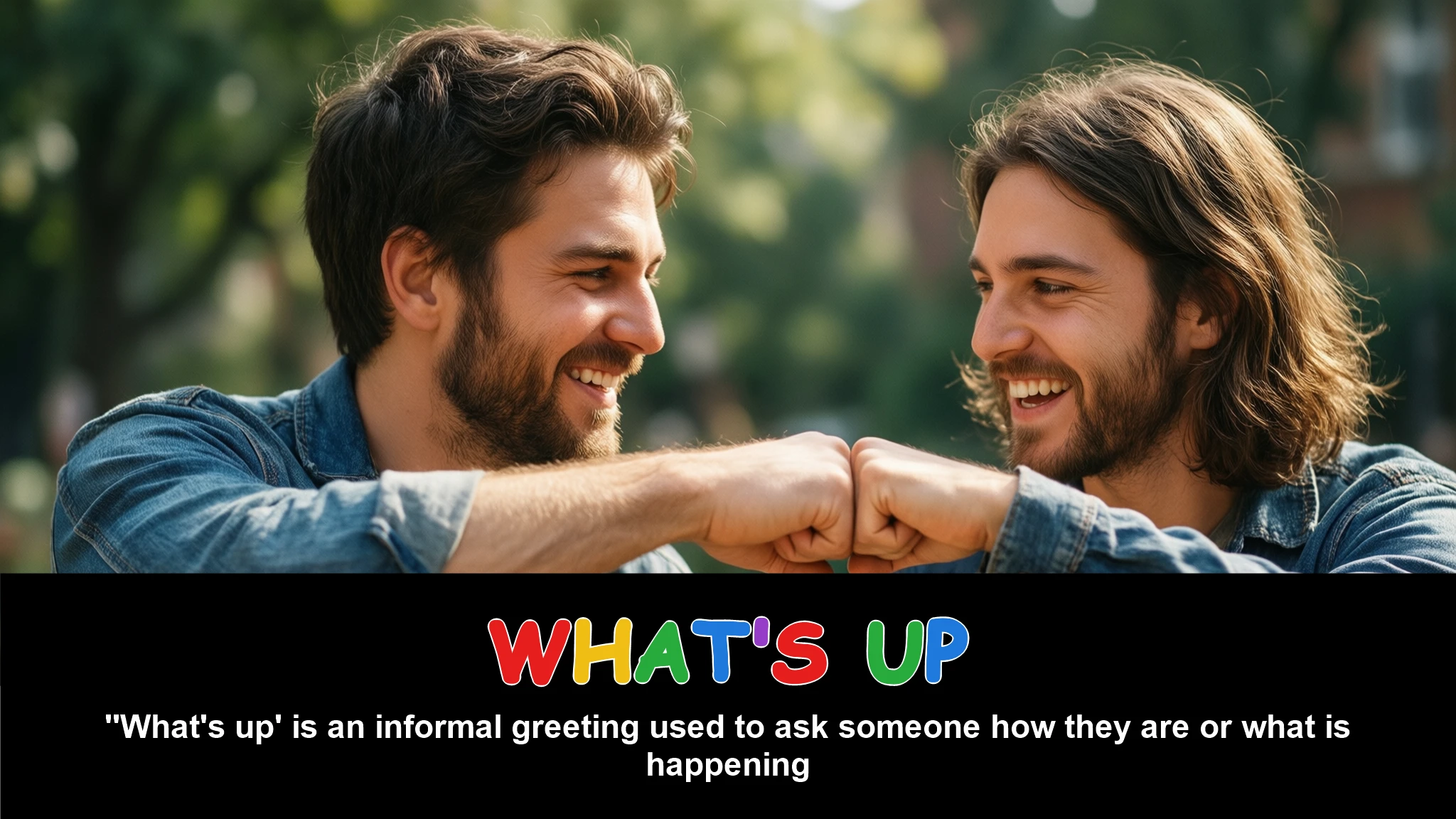 English Illustration for what's up